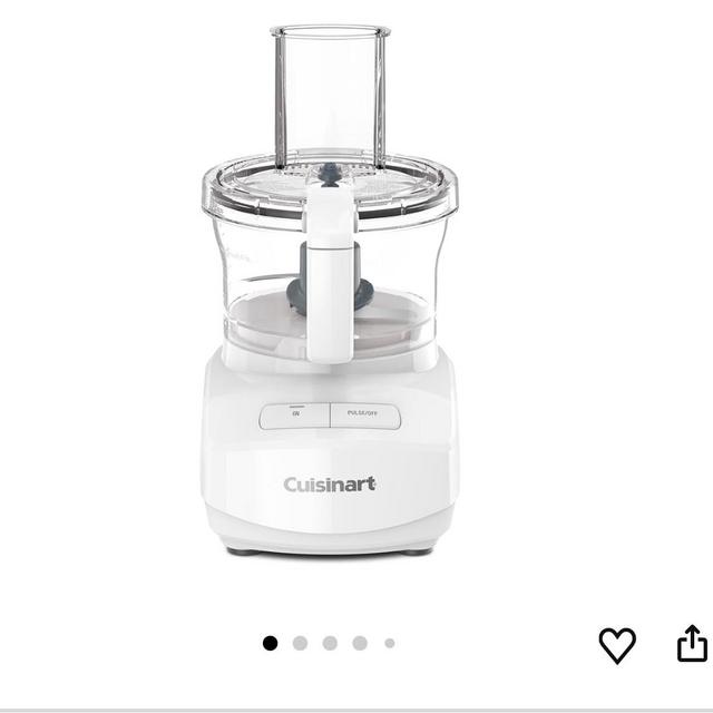 Cuisinart 7-Cup Sleek and Modern Design Food Processor with Two Easy Controls and Universal Blade for Chopping, Mixing, and Dough (White)