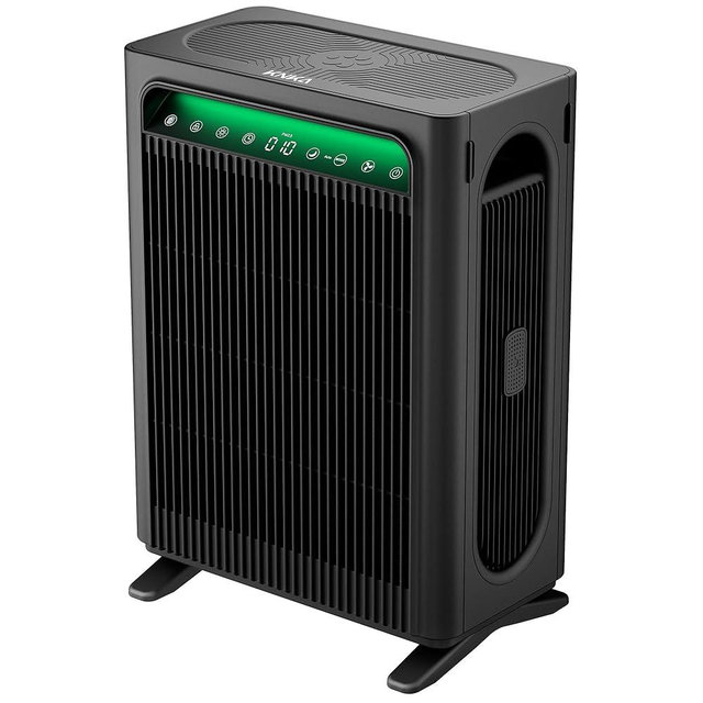 KNKA Air Purifier for Home Bedroom Large Room Up to 1,695 Ft² in 1 Hr, HEPA Air Cleaner with Washable Pre-Filter, AQI Display, ECO Mode, Sleep Mode, Pet Mode for Pets, Dust, Pollen, APH4000, Black