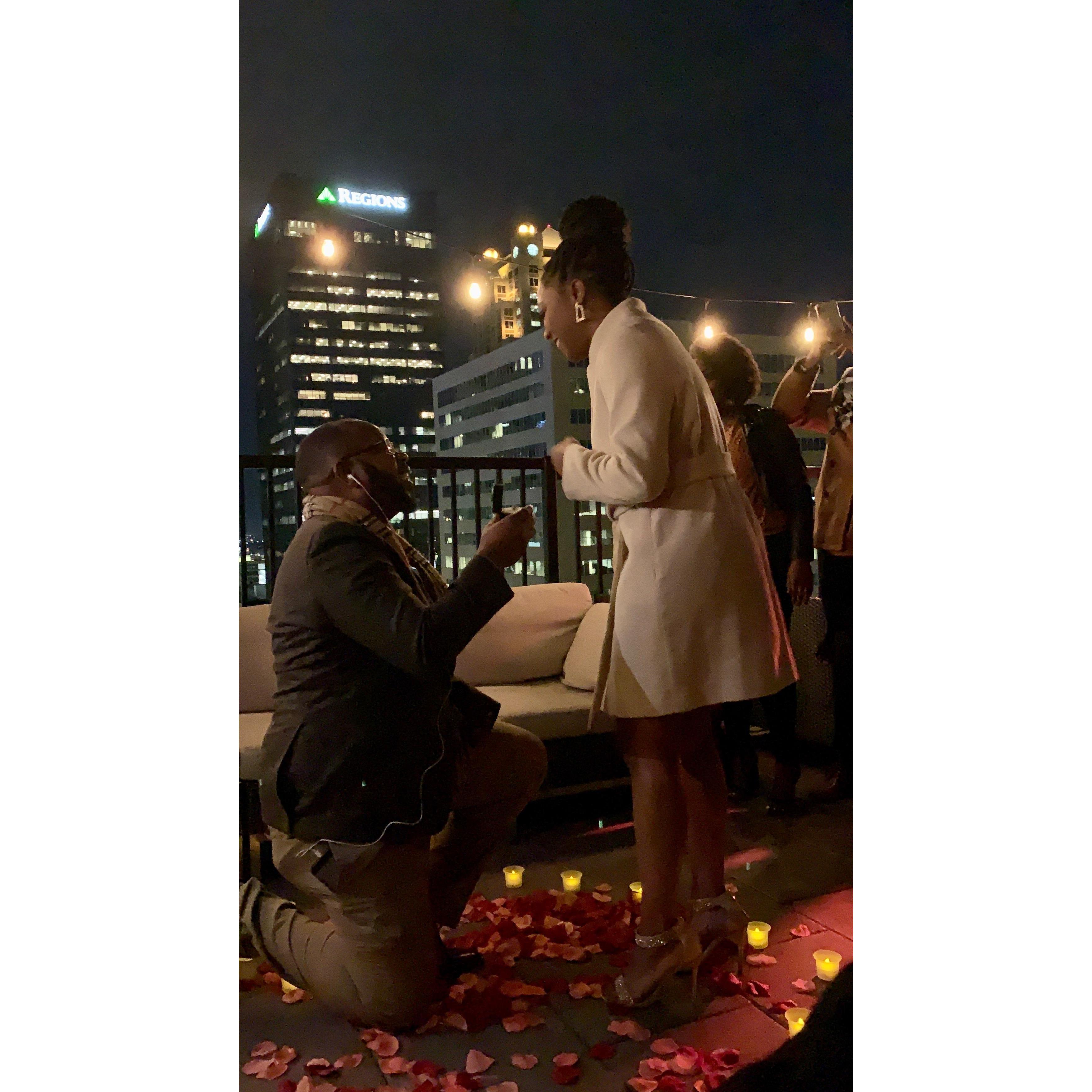 She said YES!