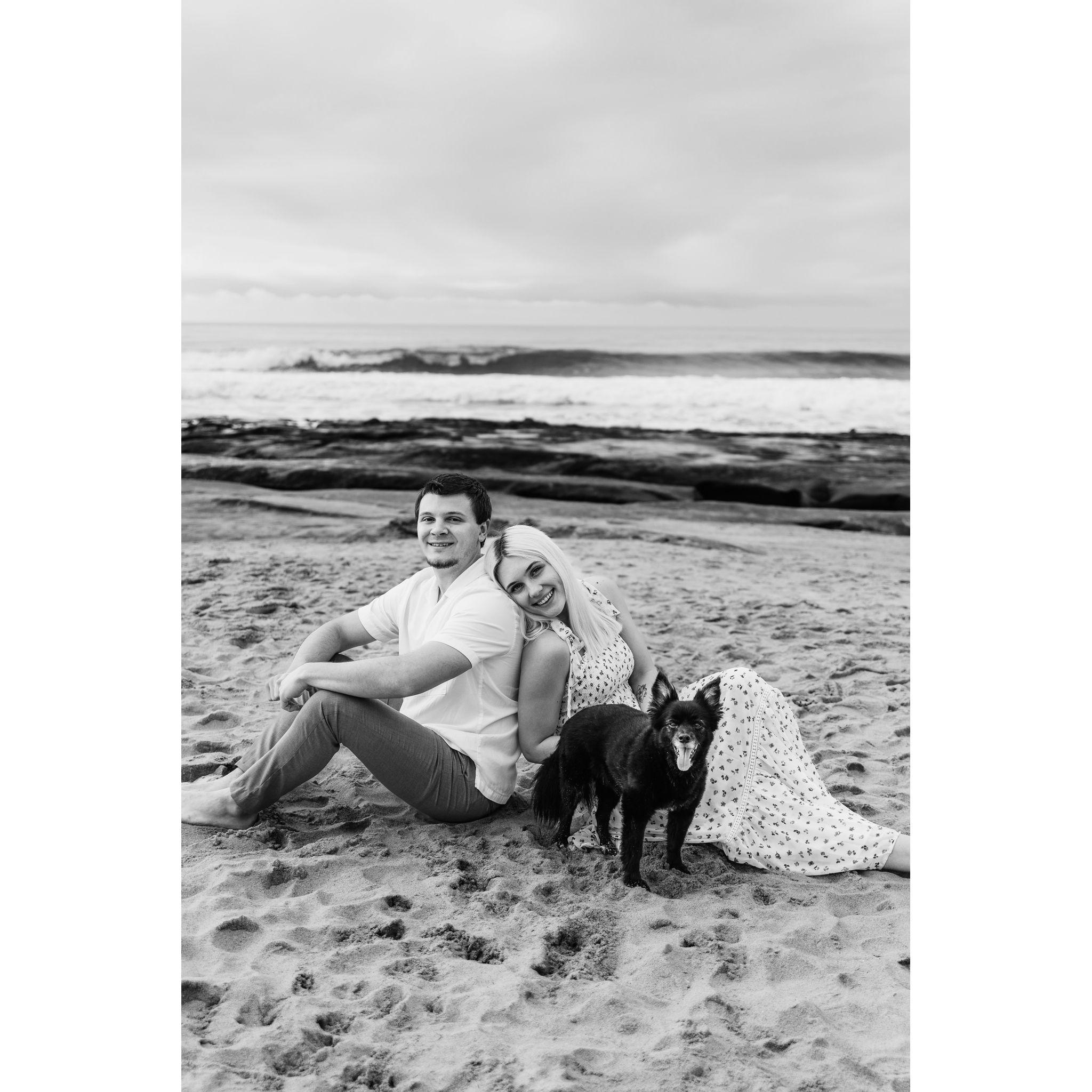 Photoshoot on the beach in La Jolla, California December 2022