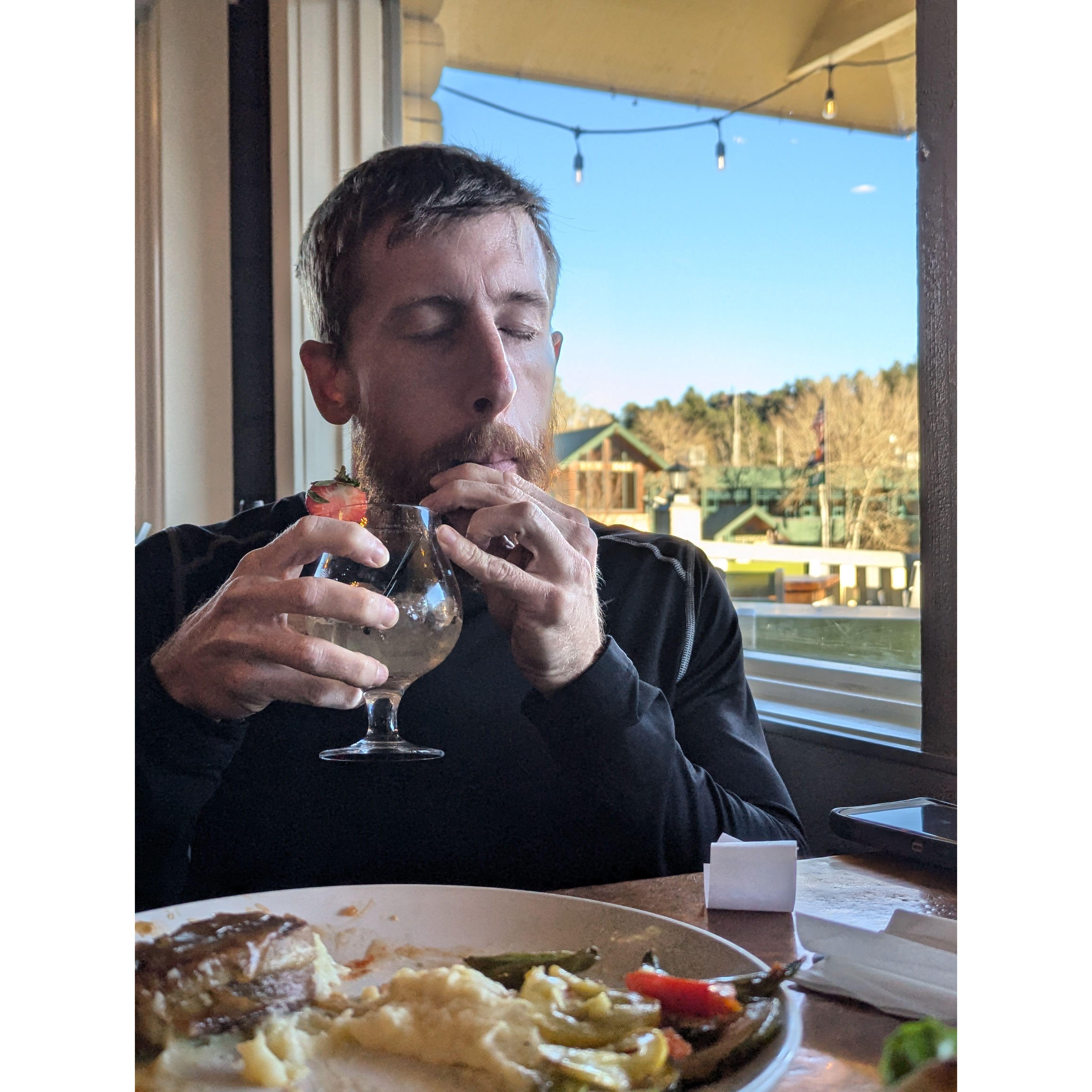 When the drink is just too good