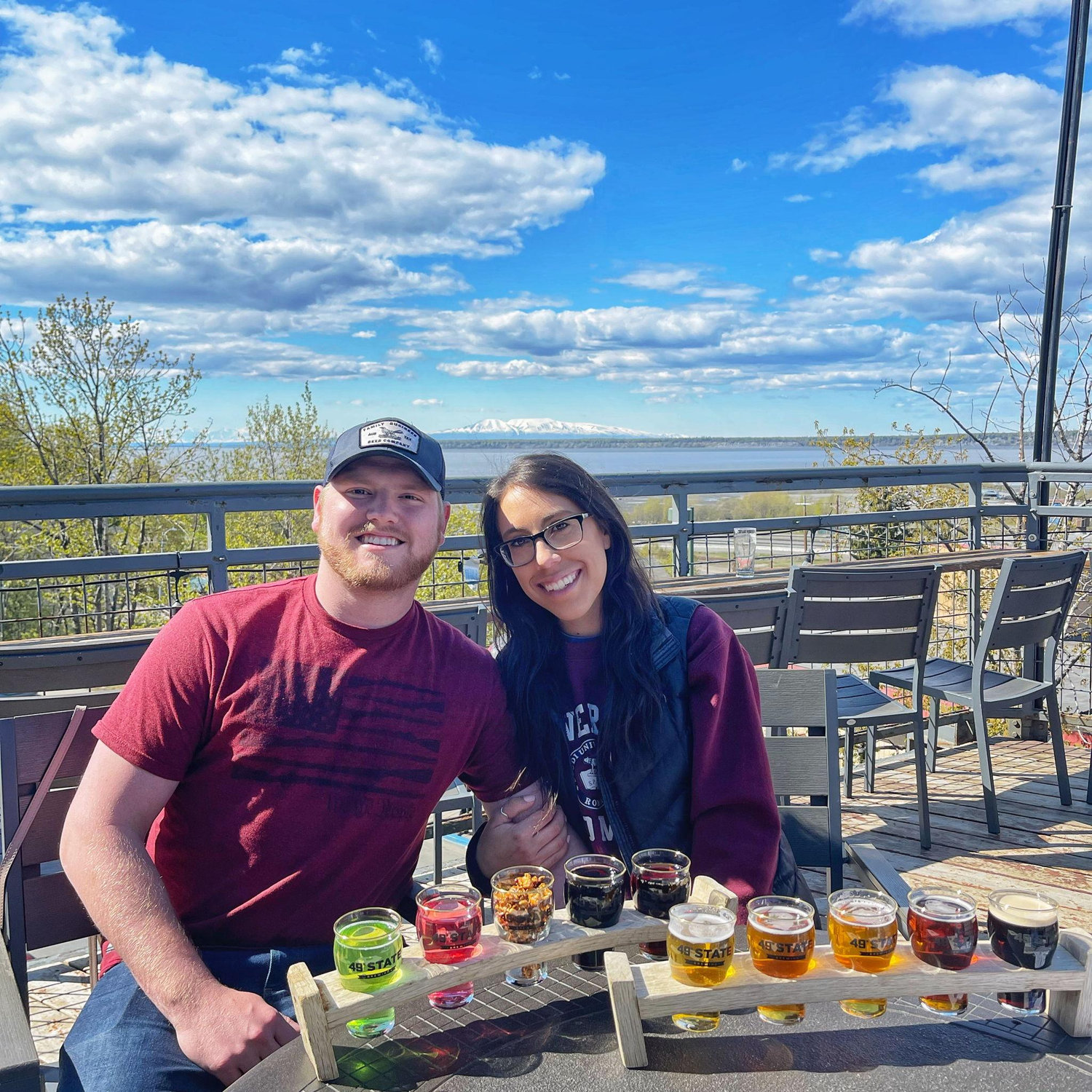 One of our favorite trips!
Hanging at a rooftop brewery in Anchorage, Alaska - May 2022