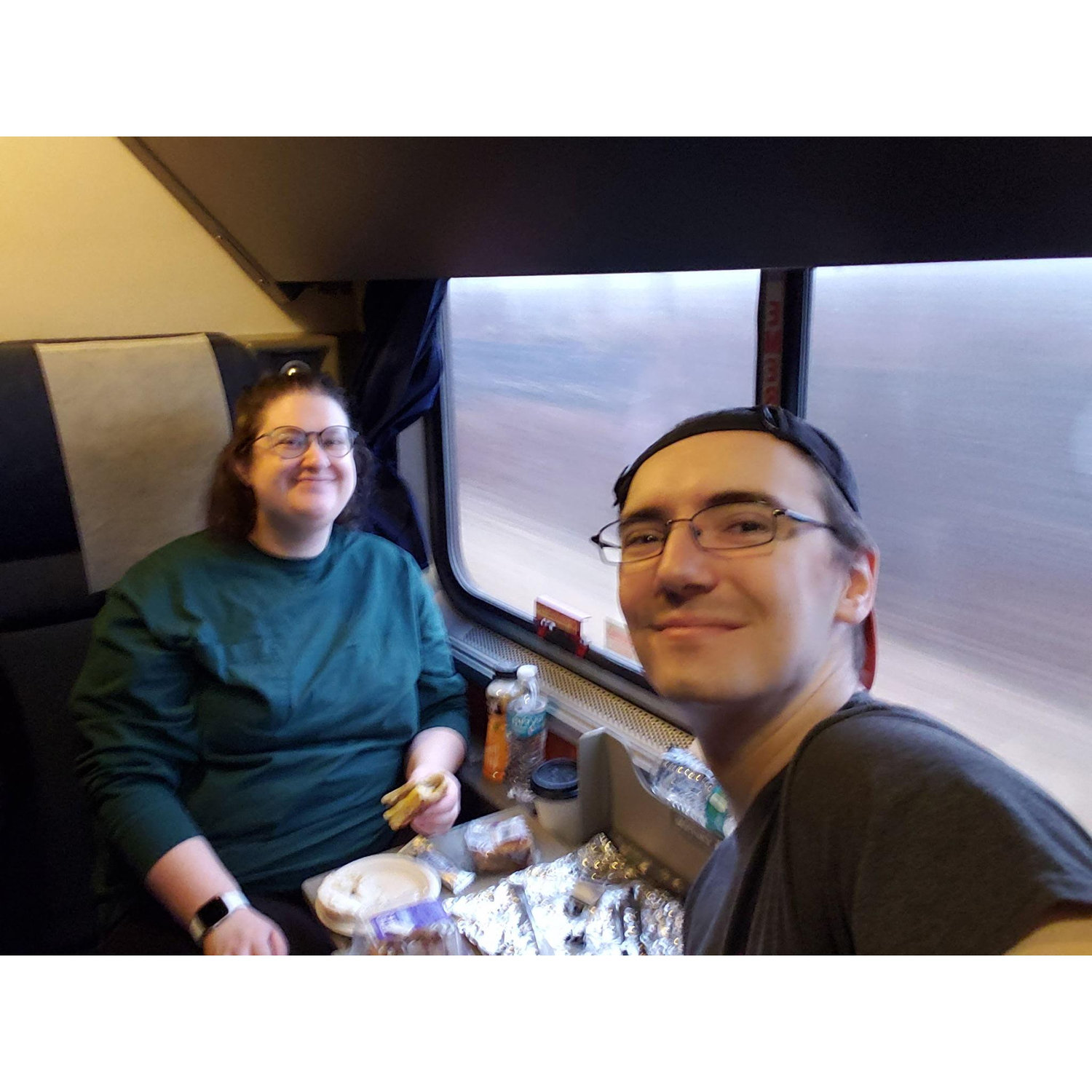 One of many overnight train journeys between Memphis and Chicago