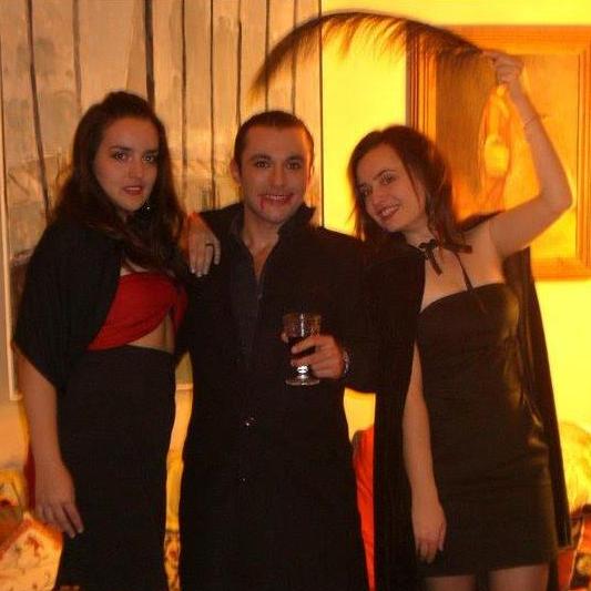 October 31, 2010. Paris, France. "First Haloween together."