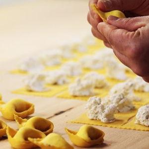 Pasta making class in Bologna on our Honeymoon