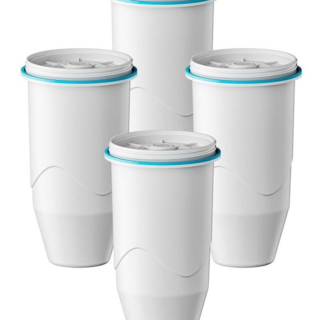 Replacement for Zero Water Pitchers and Dispenser ZR-001 ZR-004 ZP-006 ZR-017, Five-Stage Filter System, Reduce Lead, Chromium, PFOA/PFOS by GAMOTH, 4 Count