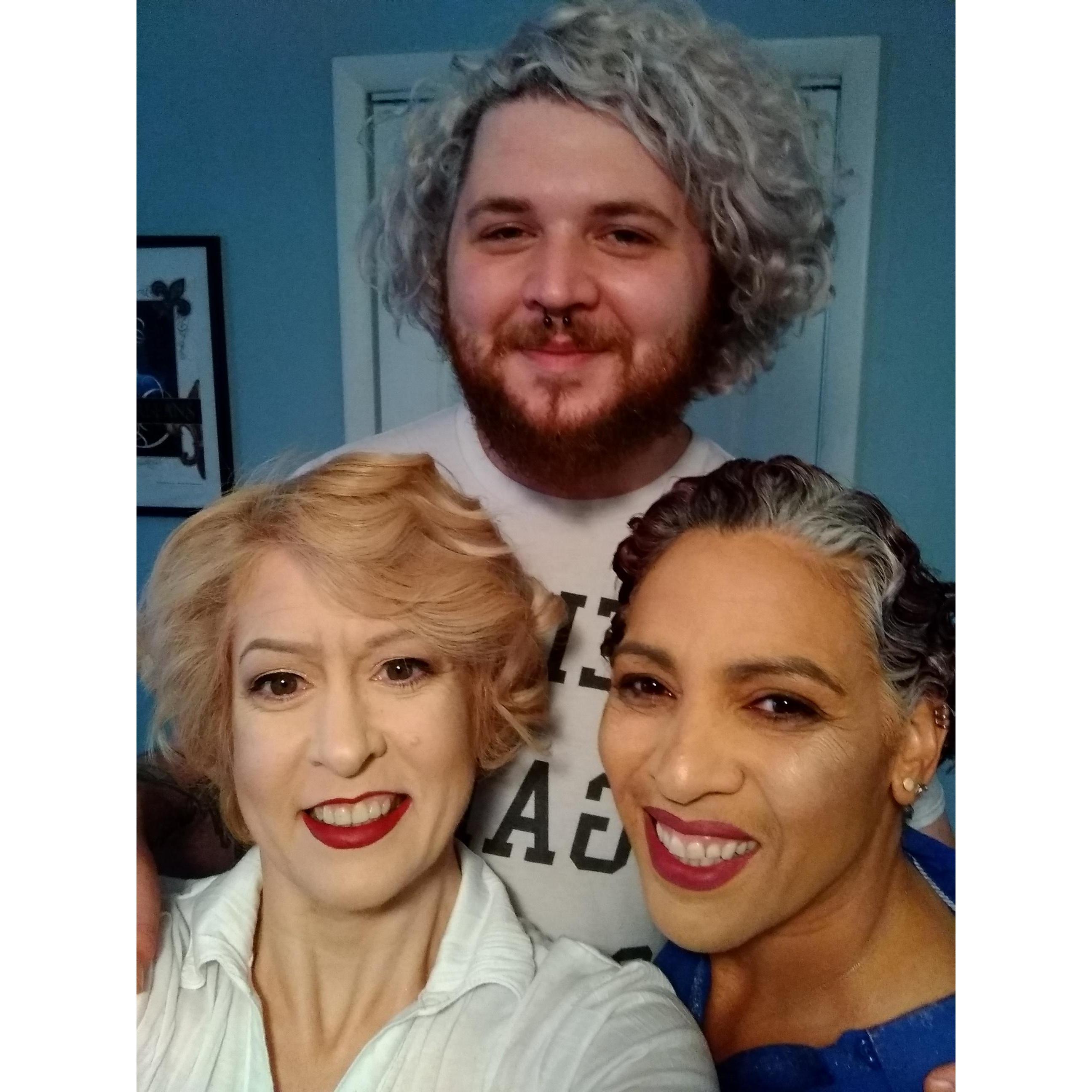 Hair & makeup rehearsal at home with Tyler Carter for our formal bridal photoshoot.