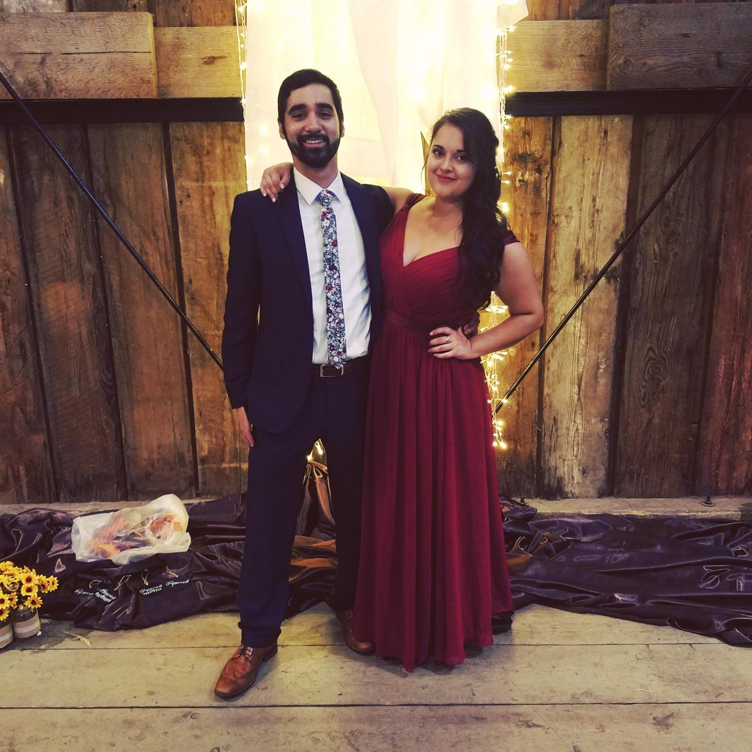 Us at Ciara's wedding, 2017