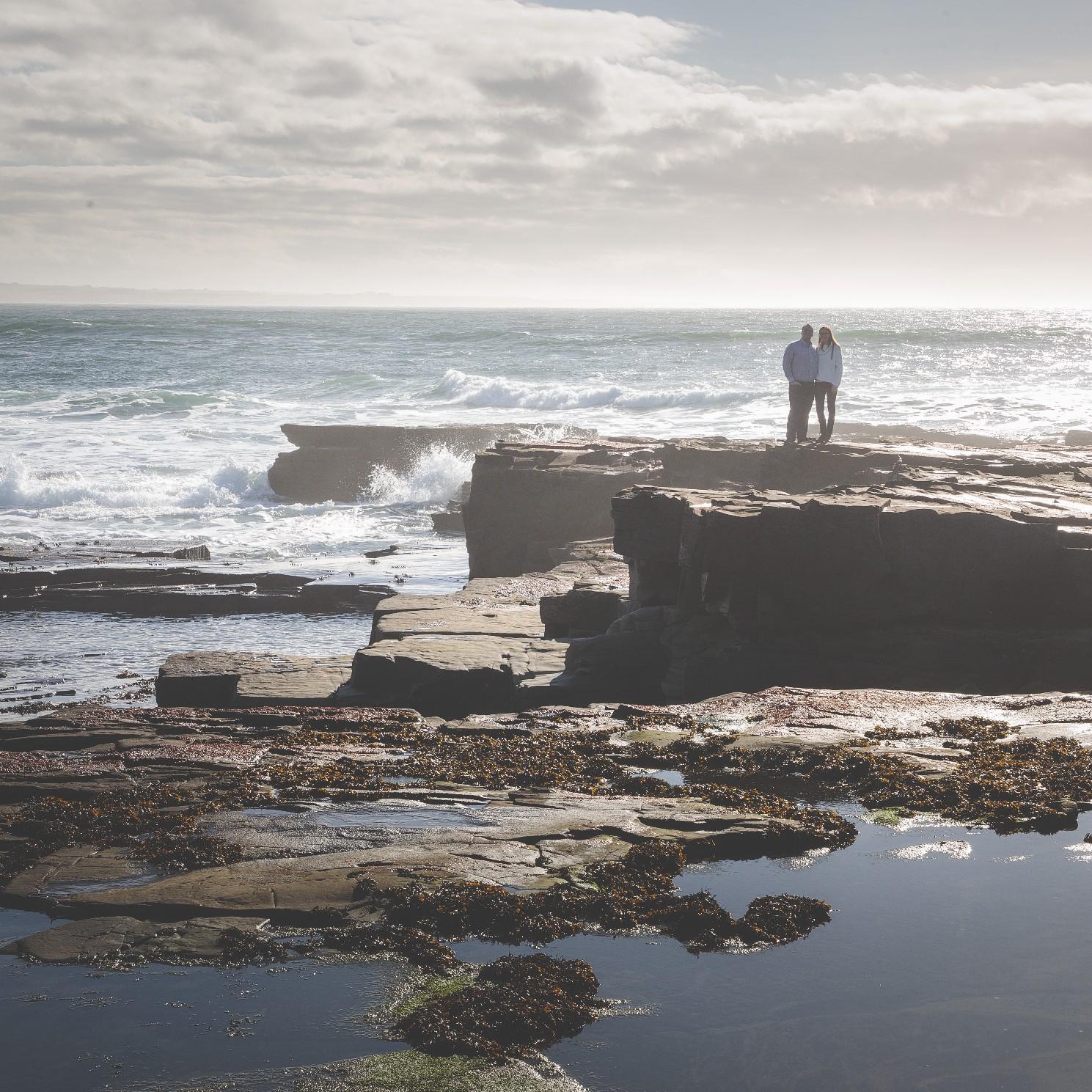 These incredible images are on the backside of the Cliffs. Without a proposal we probably would not have come down this way!