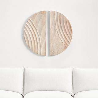 Dune Bleached Wood Wall Art