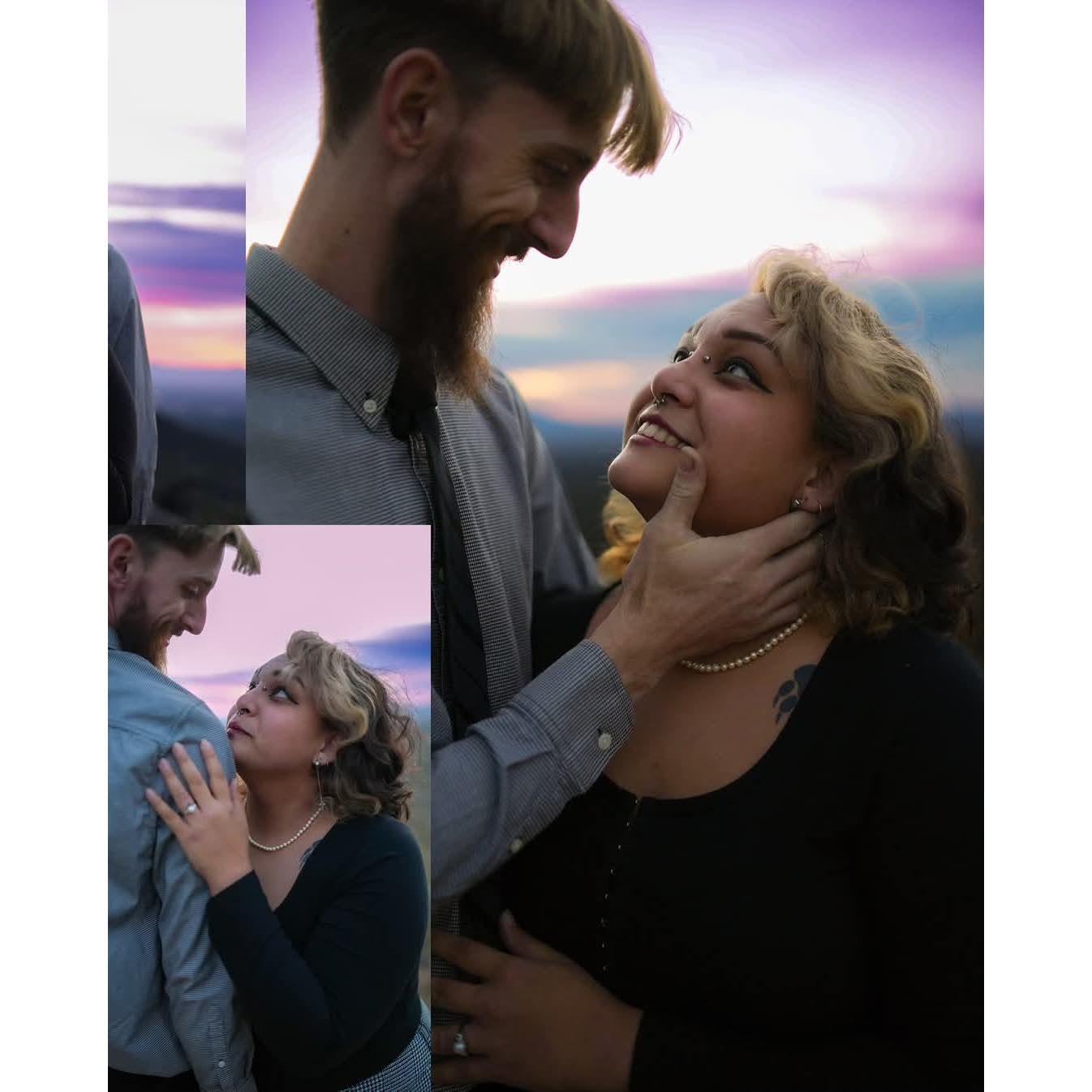 combination of our engagement photos