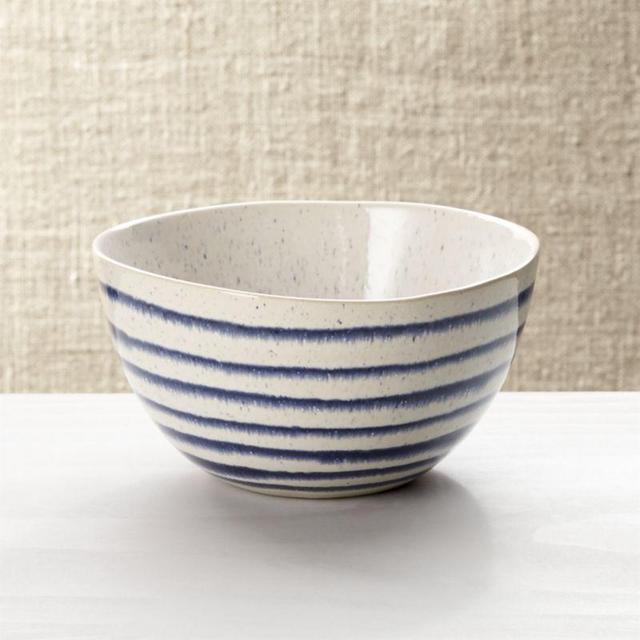Lina Blue Stripe Cereal Bowl