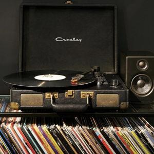 Record Player and Records Collection