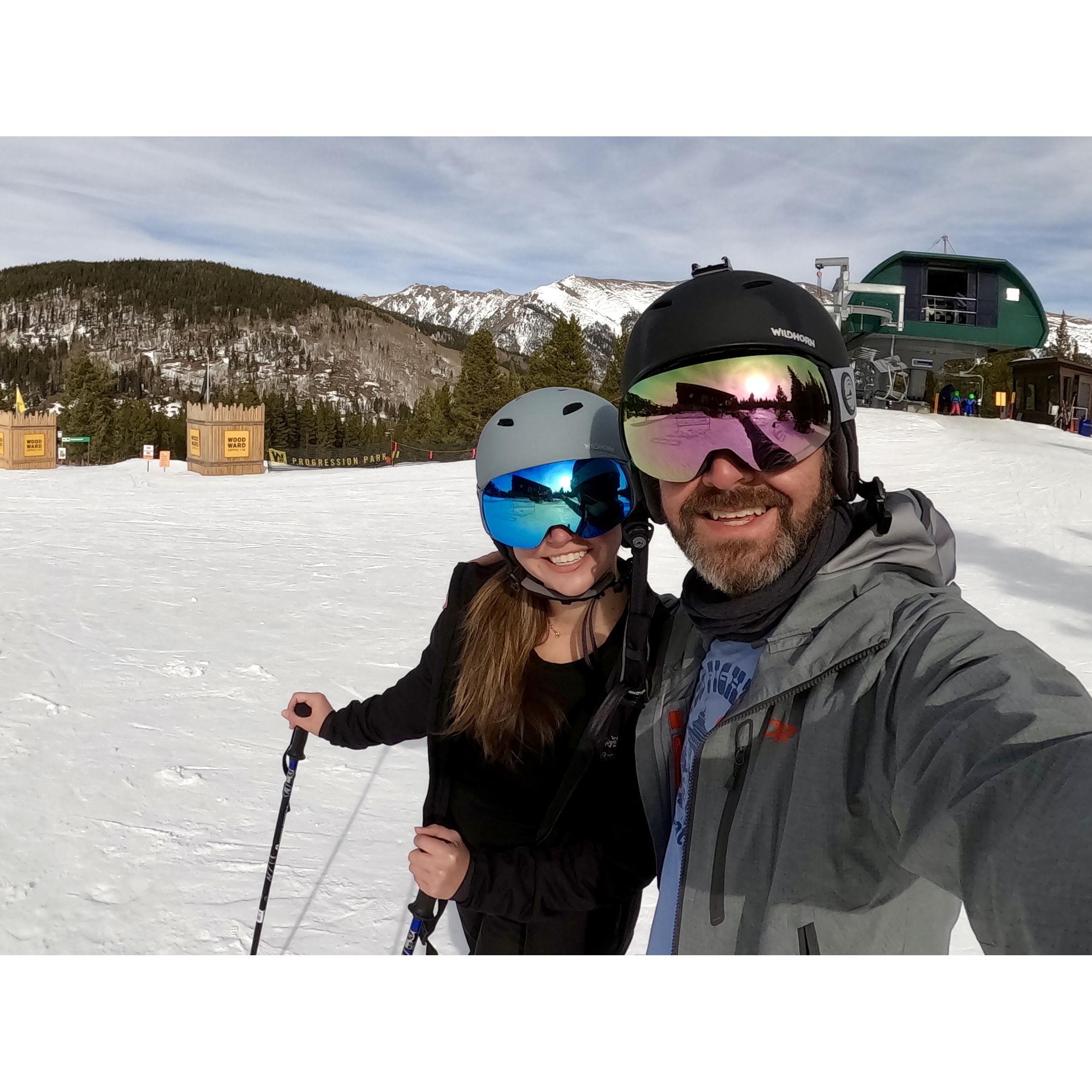 Kelsey's first time skiing! Copper Mountain, CO