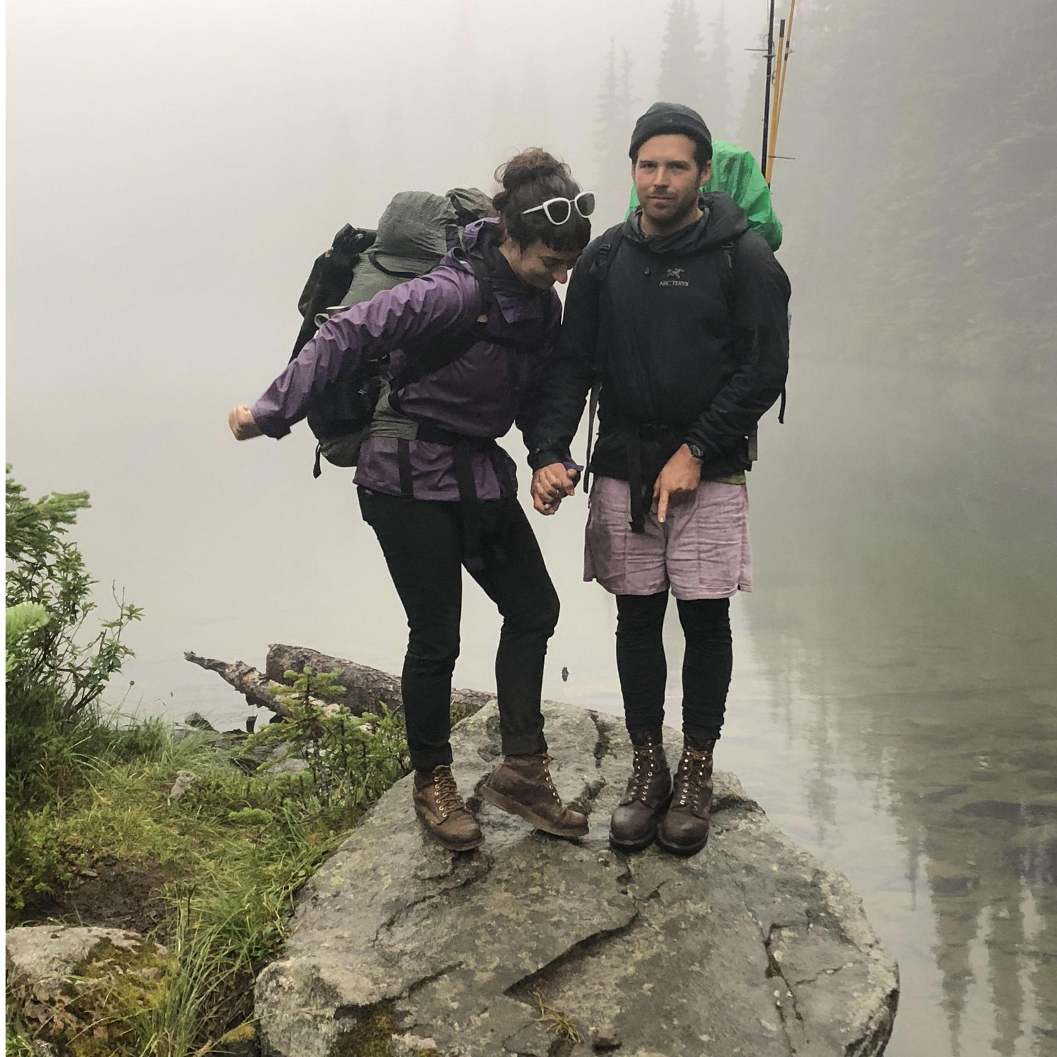 Hiking silver lakes with buds