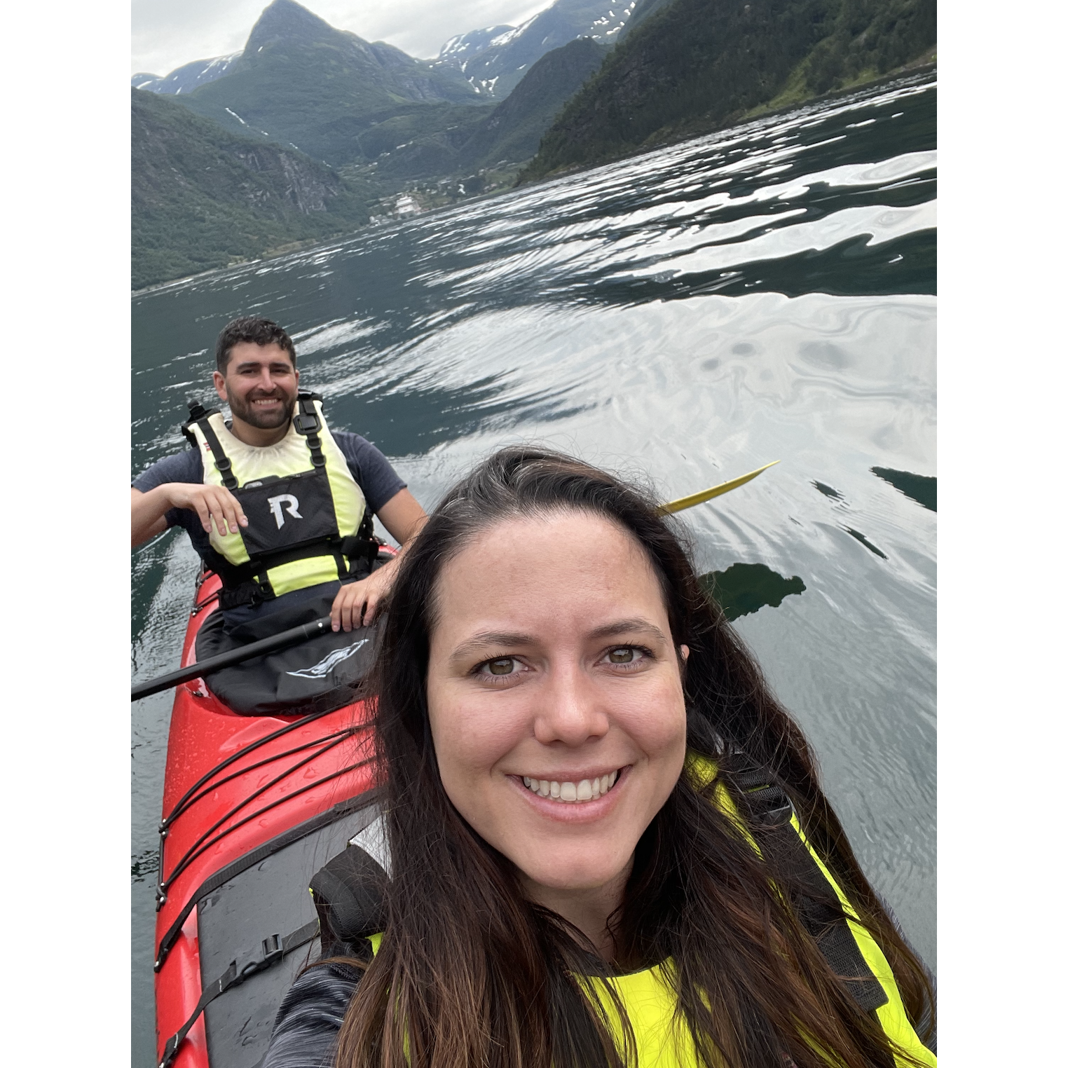 Kayaking in Geirangerfijord, Norway