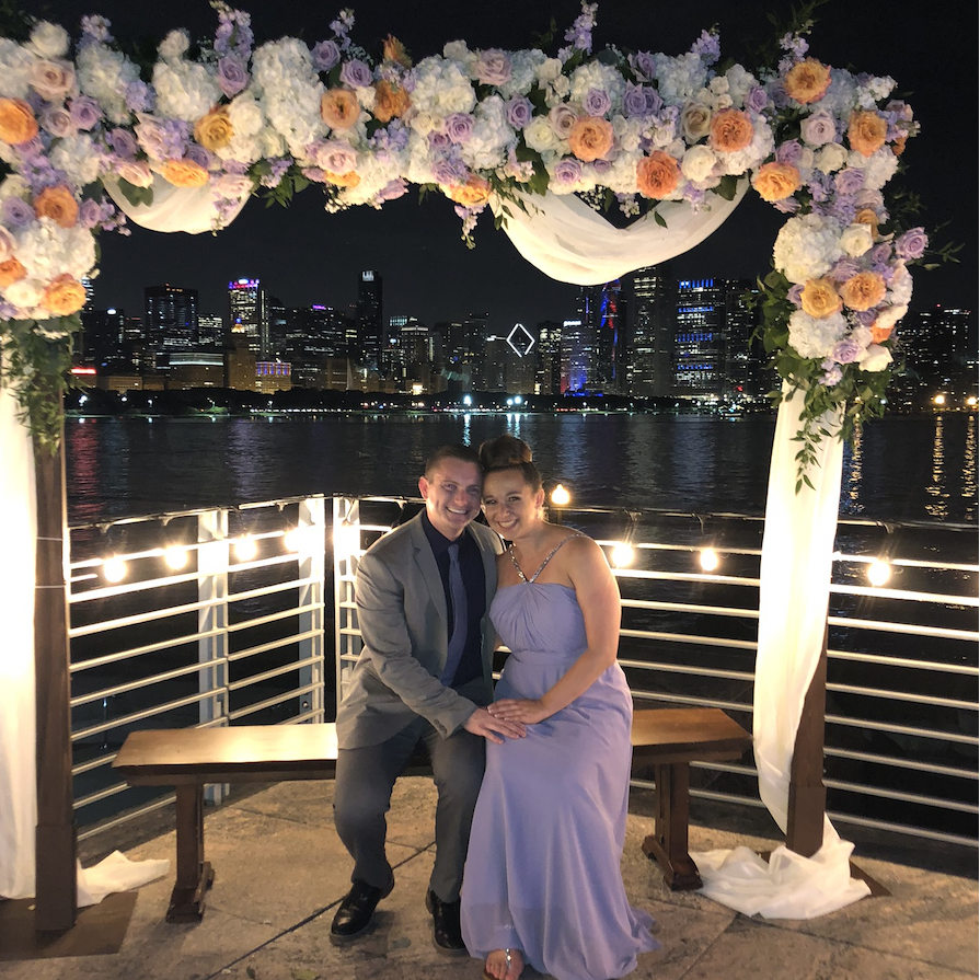 Wedding dates partying all night long. Can't wait to do this on 7/9.