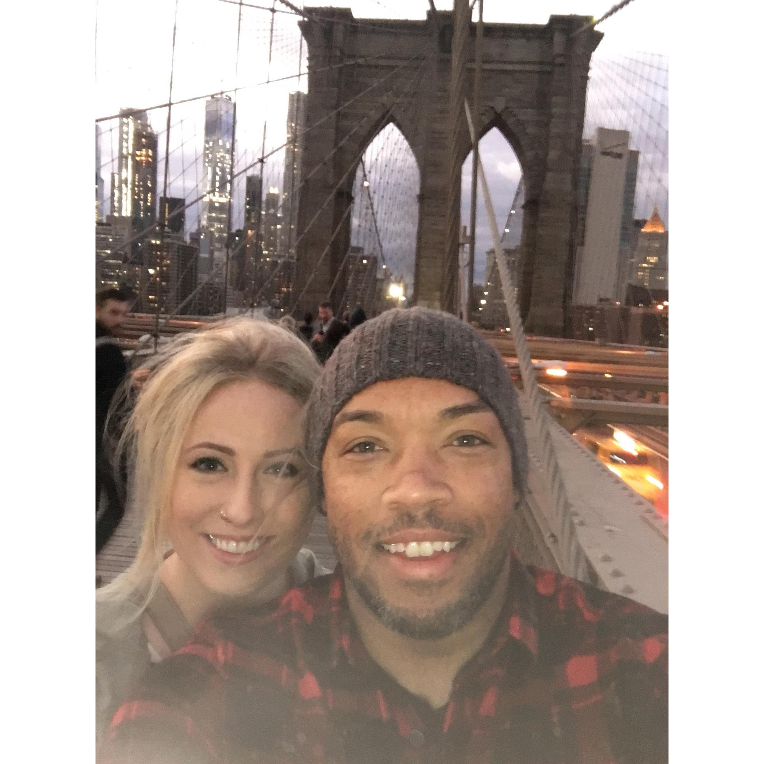 Walking the Brooklyn Bridge