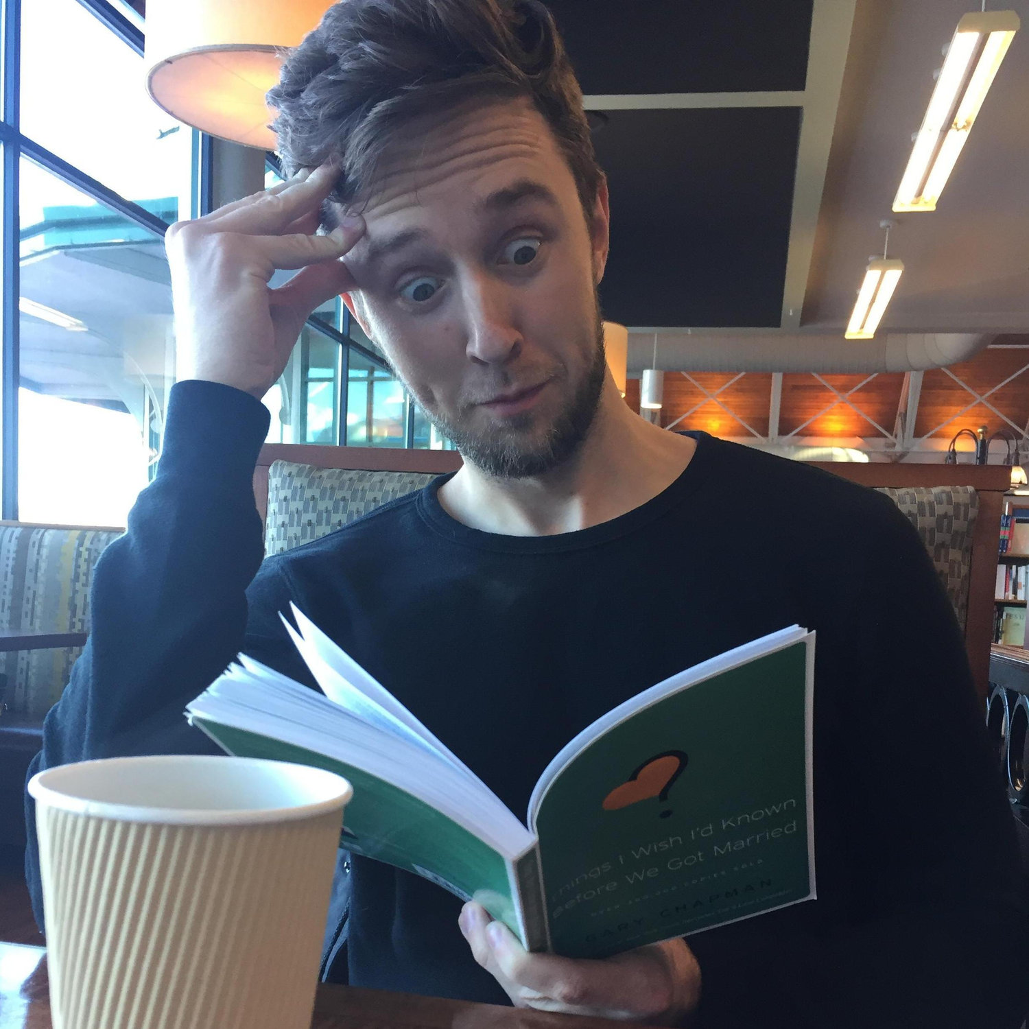 How we feel every time we read our premarital counseling book