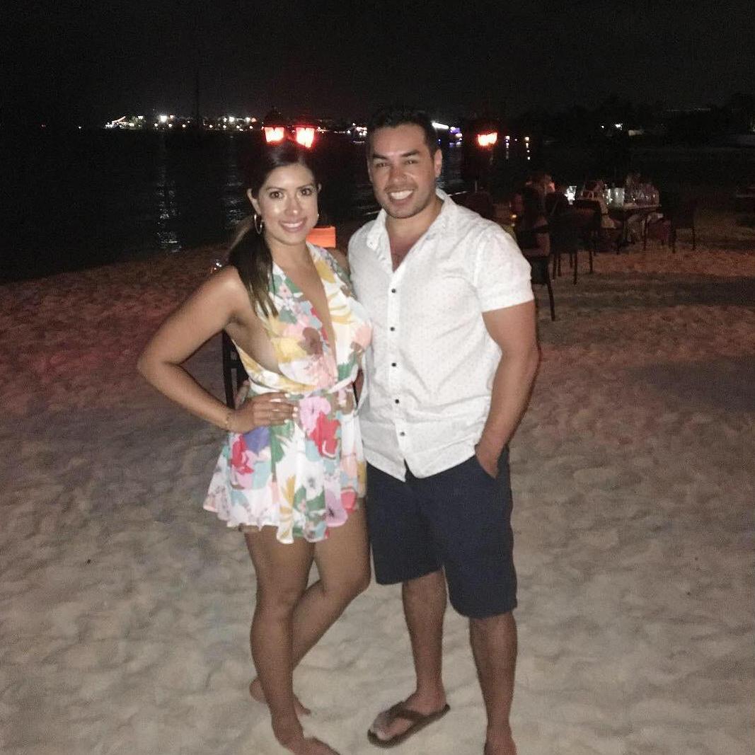 Dinner on the beach at one of our favorite vacations.