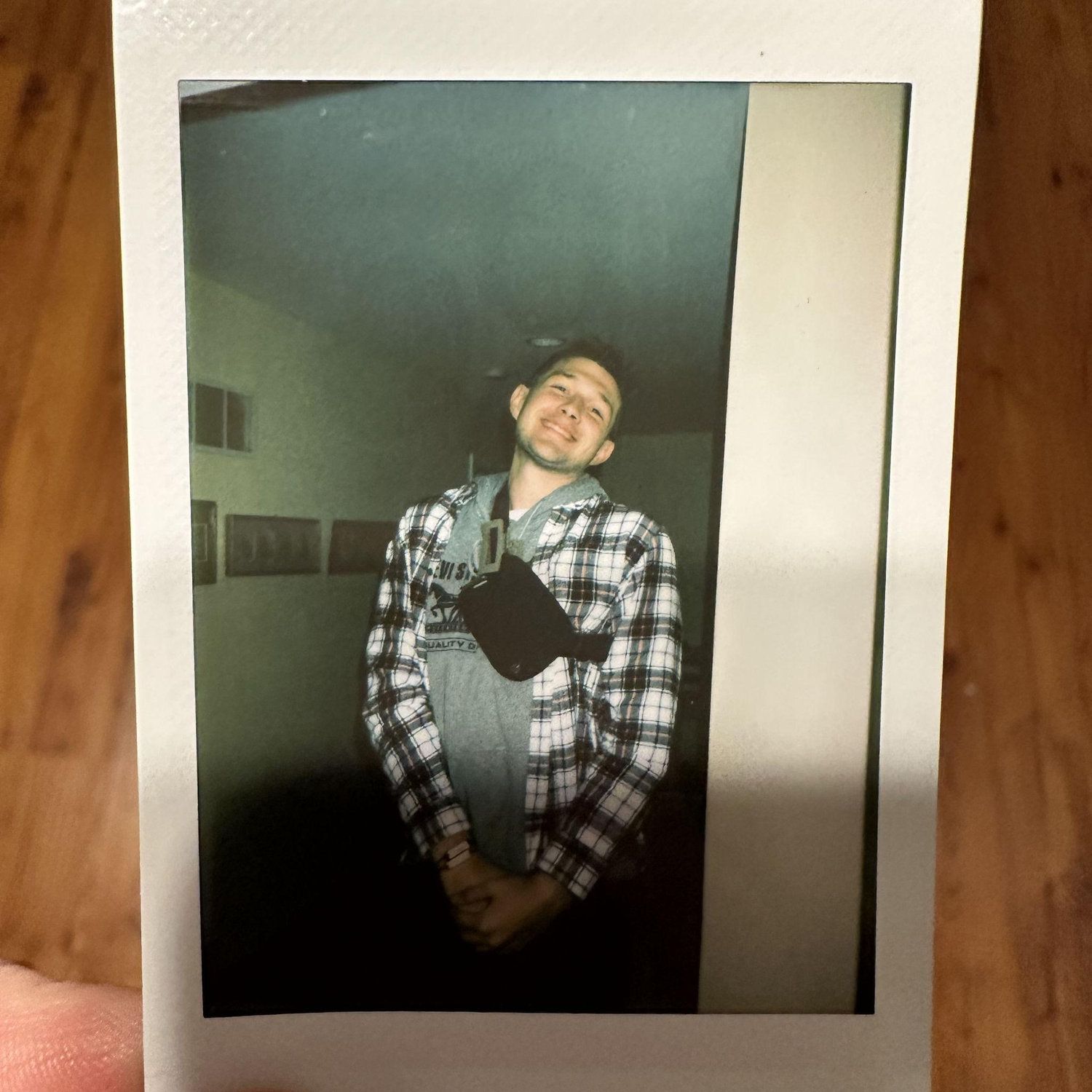 Michael proudly wearing "Lulumelon"