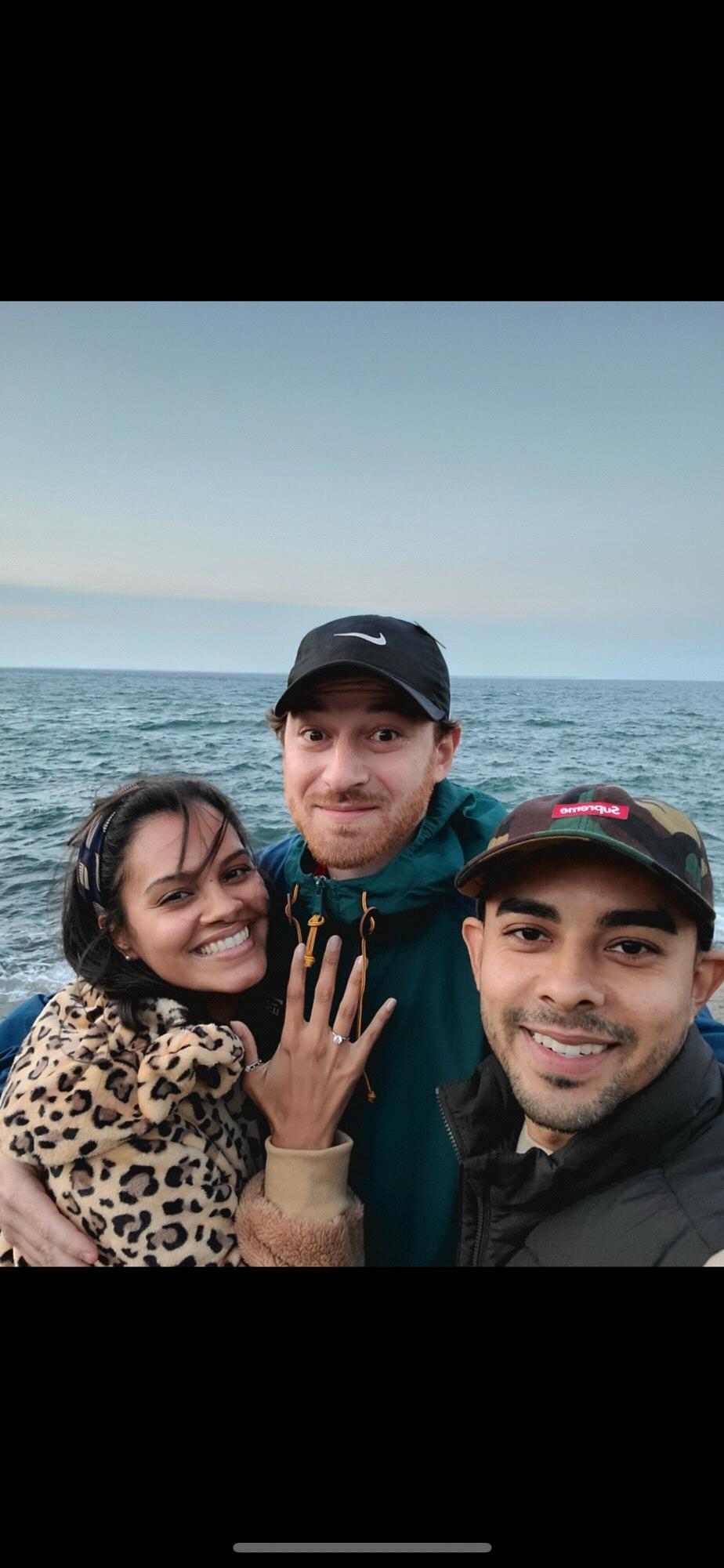 Our engagement. Marlene's cousin Mark who captured and shared our special moment. Marblehead Massachusetts, October 10th, 2020.