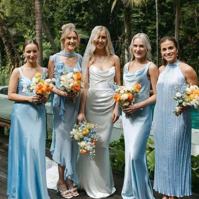 Ladies of our immediate families, please wear light blue (does NOT have to match perfectly)