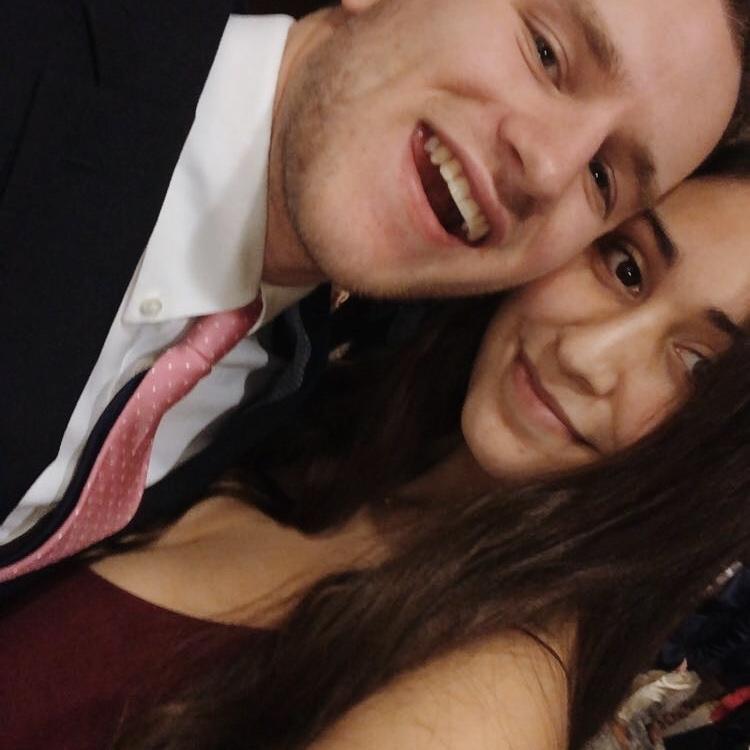 Luke and I our 1st year dating at his fraternity formal!
