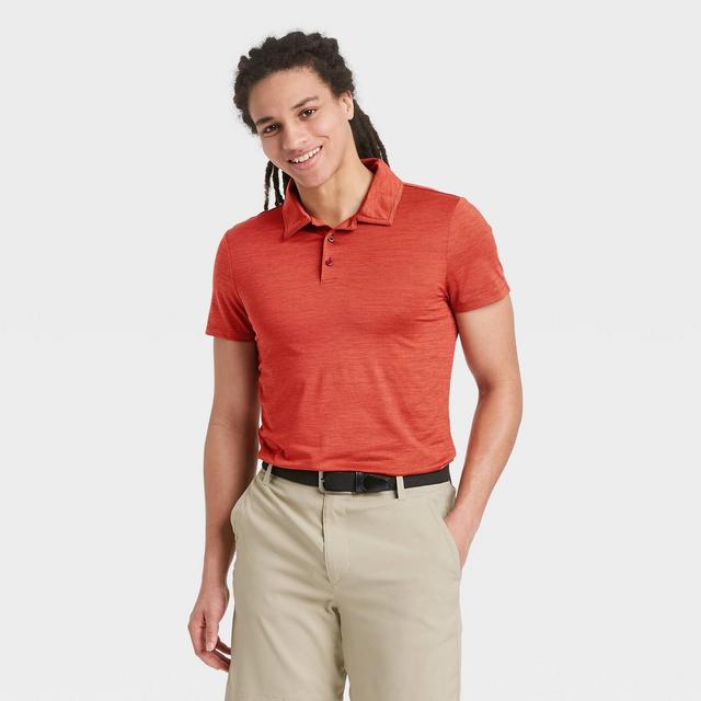 Men's Striped Polo Shirt - All in Motion™ Red XXL