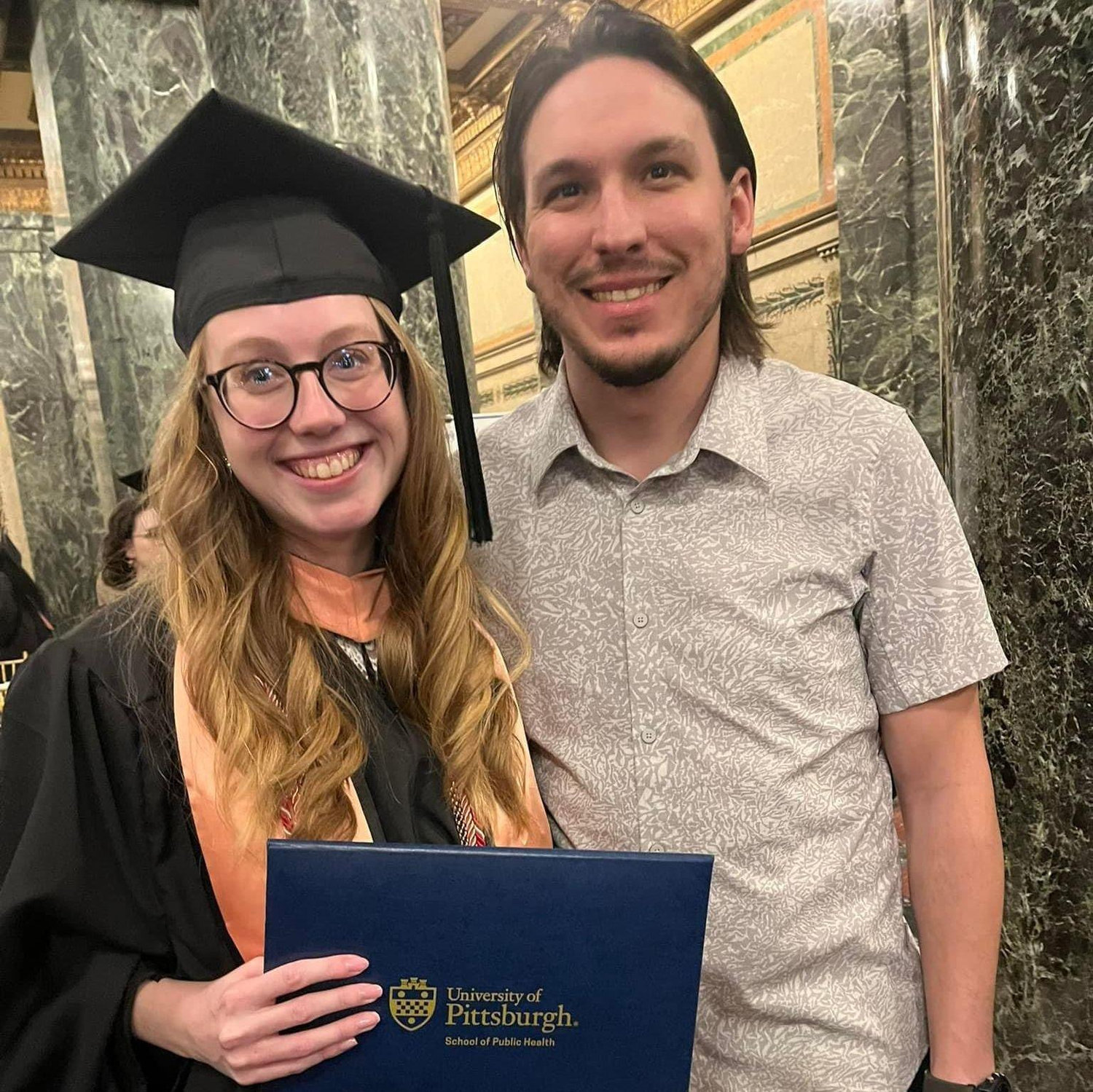 Mike and Kennedy at Kennedy's graduation from Pitt.