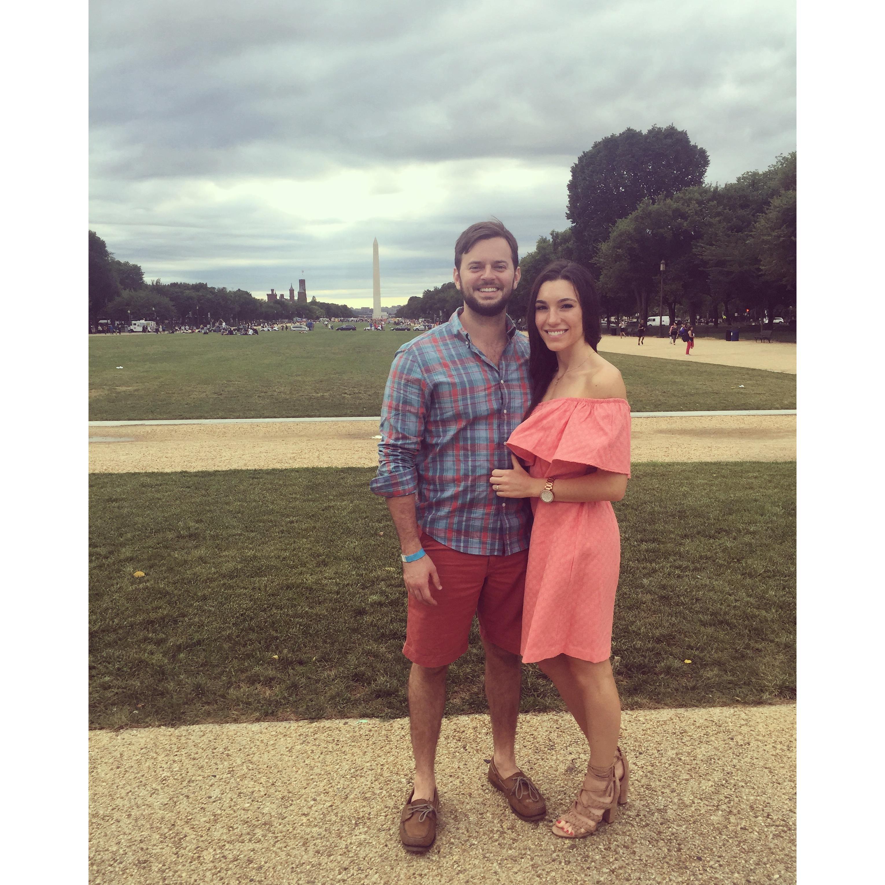 Jonathans first time going to visit Giselle in DC during summer break