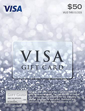 $50 Visa Gift Card (plus $4.95 Purchase Fee)