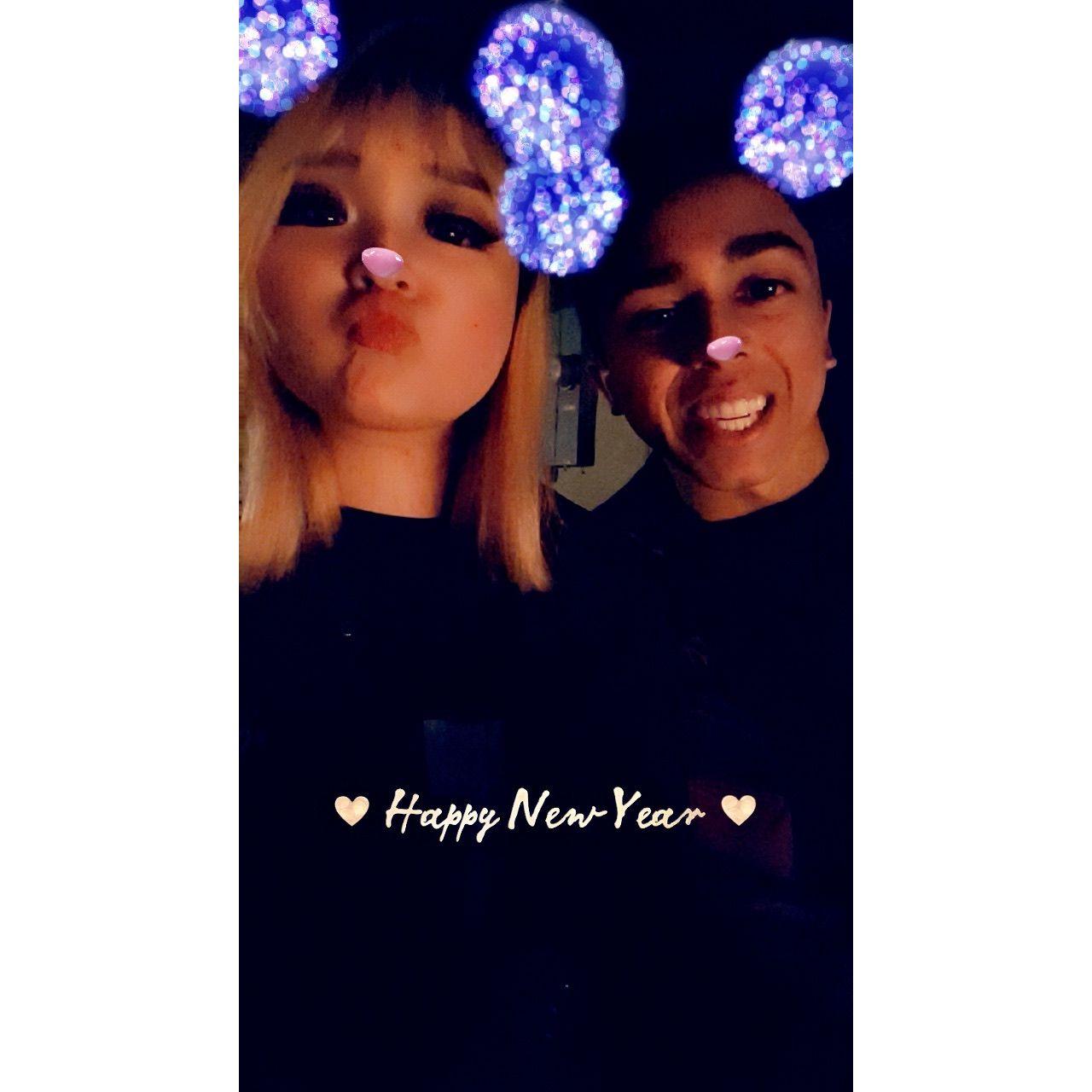 Our first New Years together! We were only 3 weeks into our relationship.