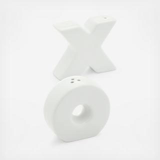 The Cellar - Words XO Salt & Pepper Shakers