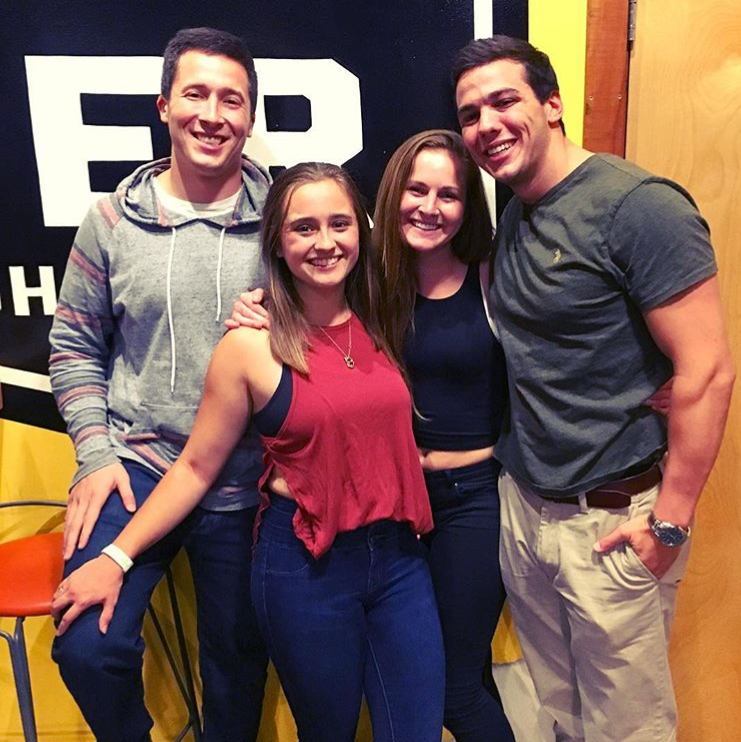 Brie returned for senior year at JMU & Sam made weekend trips down with Connor to visit Brie & Emily.