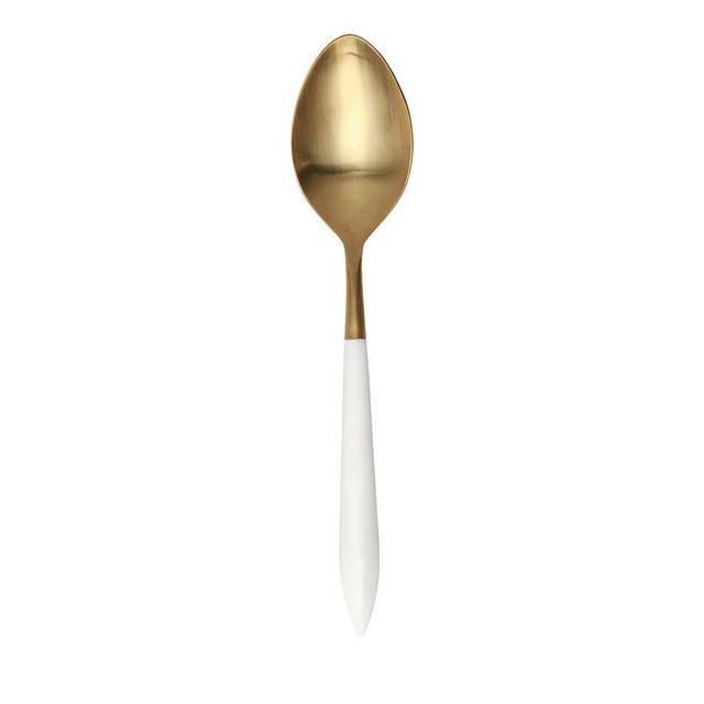 VIETRI Ares Oro and White Serving Spoon