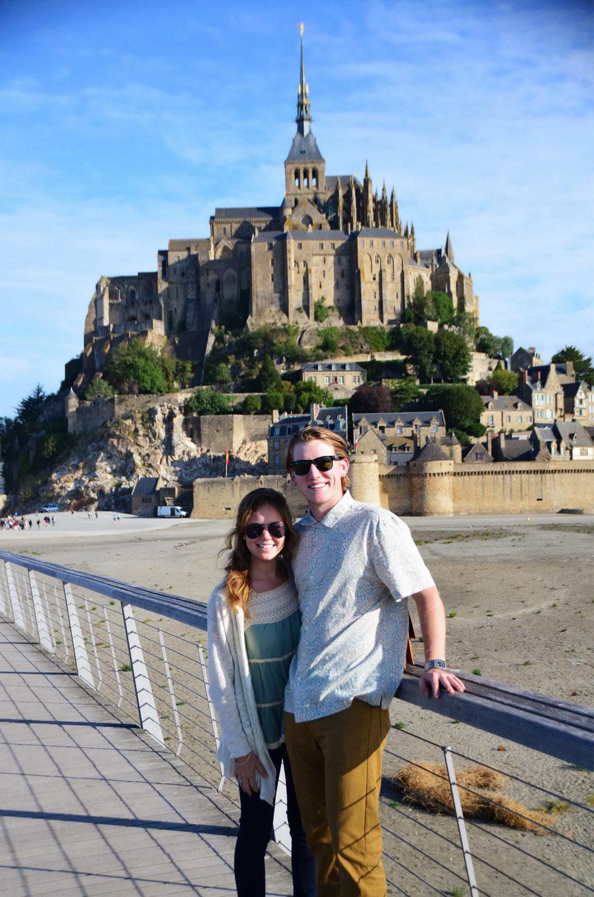 JT came to Europe, summer 2017, when Brenna's family was living in Germany. This is Mount St. Michael in France.