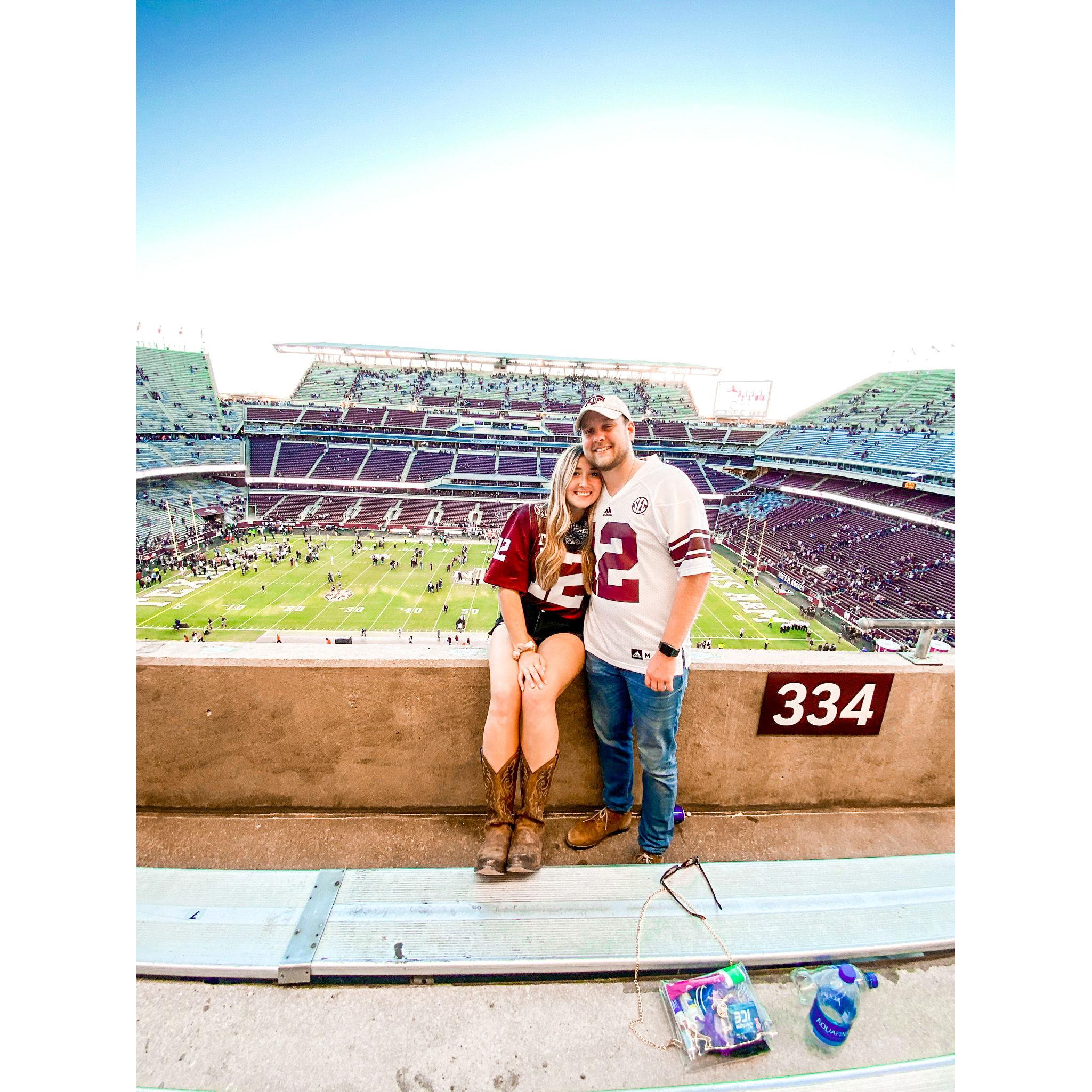 our first trip to Aggieland together
