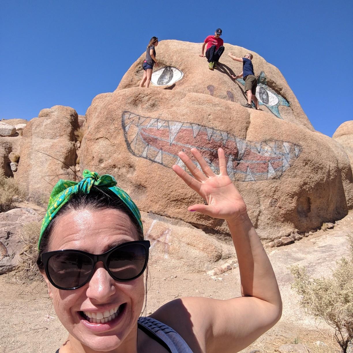 Outside of Lone Pine with Tony and Esme