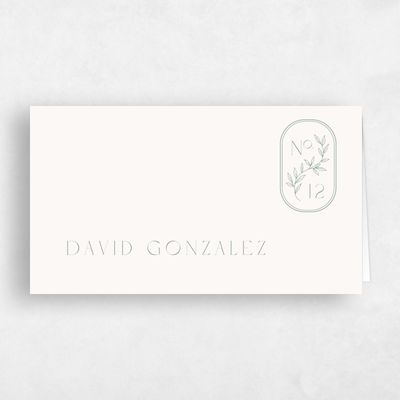 Rich Sage, Green Wedding Place Card - Copan