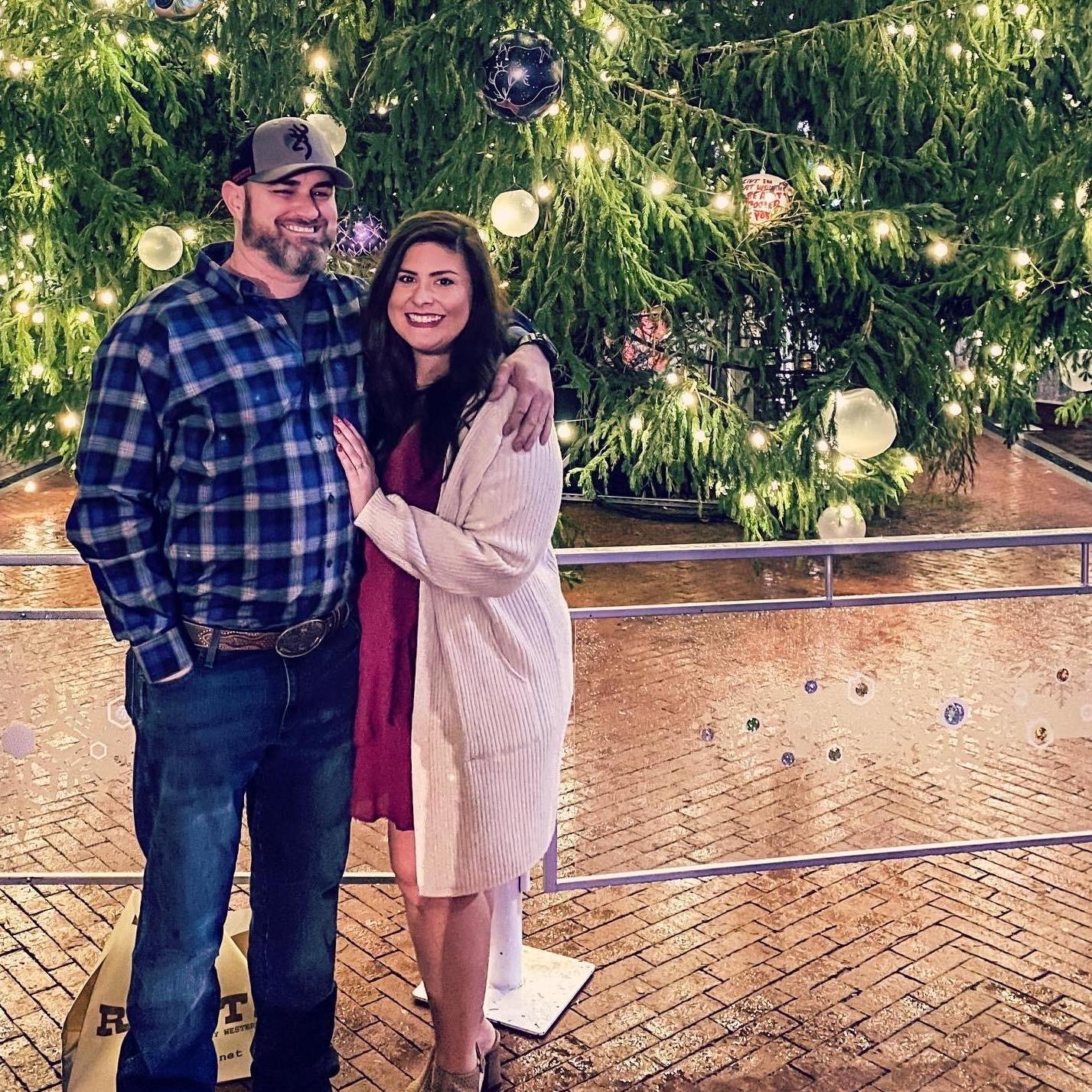 Celebrating our first Christmas together!