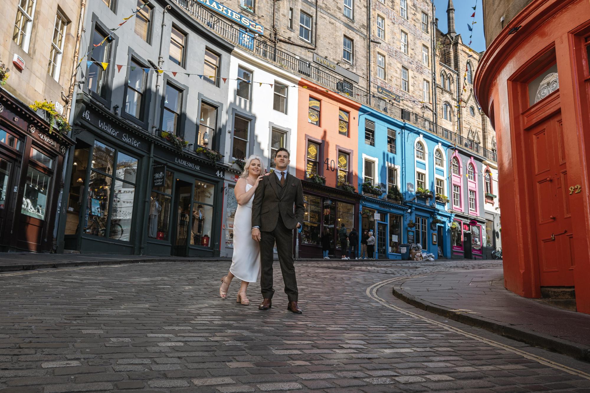 Victoria street engagement photos