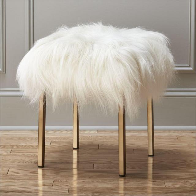 sheepskin stool