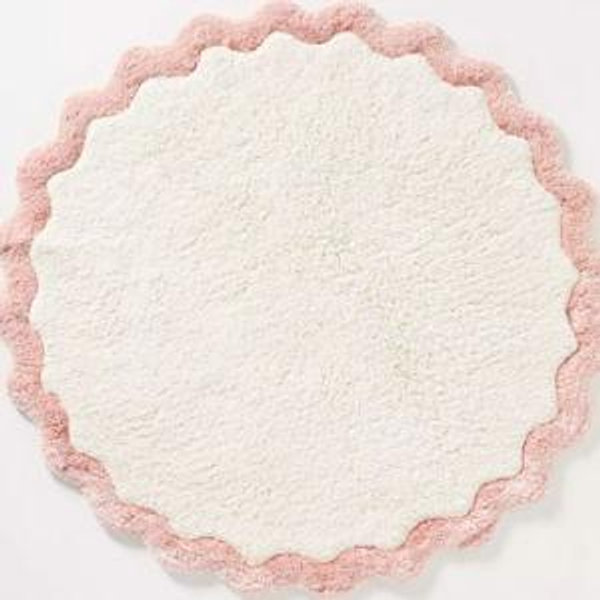 Maeve by Anthropologie Scalloped Cotton Bath Mat