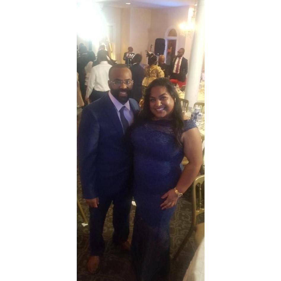Marcus & Dijita celebrating Alicia (Marcus's sister) & Dami at their awesome wedding!