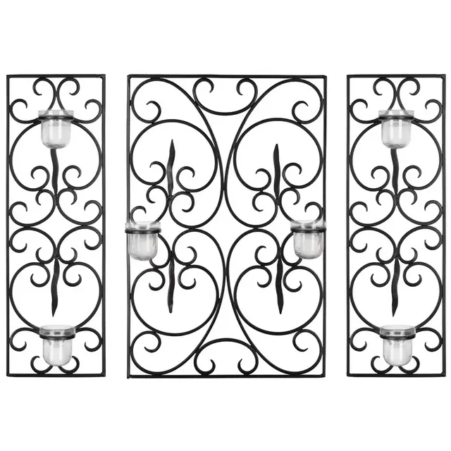 Safavieh Edwina Votive 3-Piece Wall Decor in Black