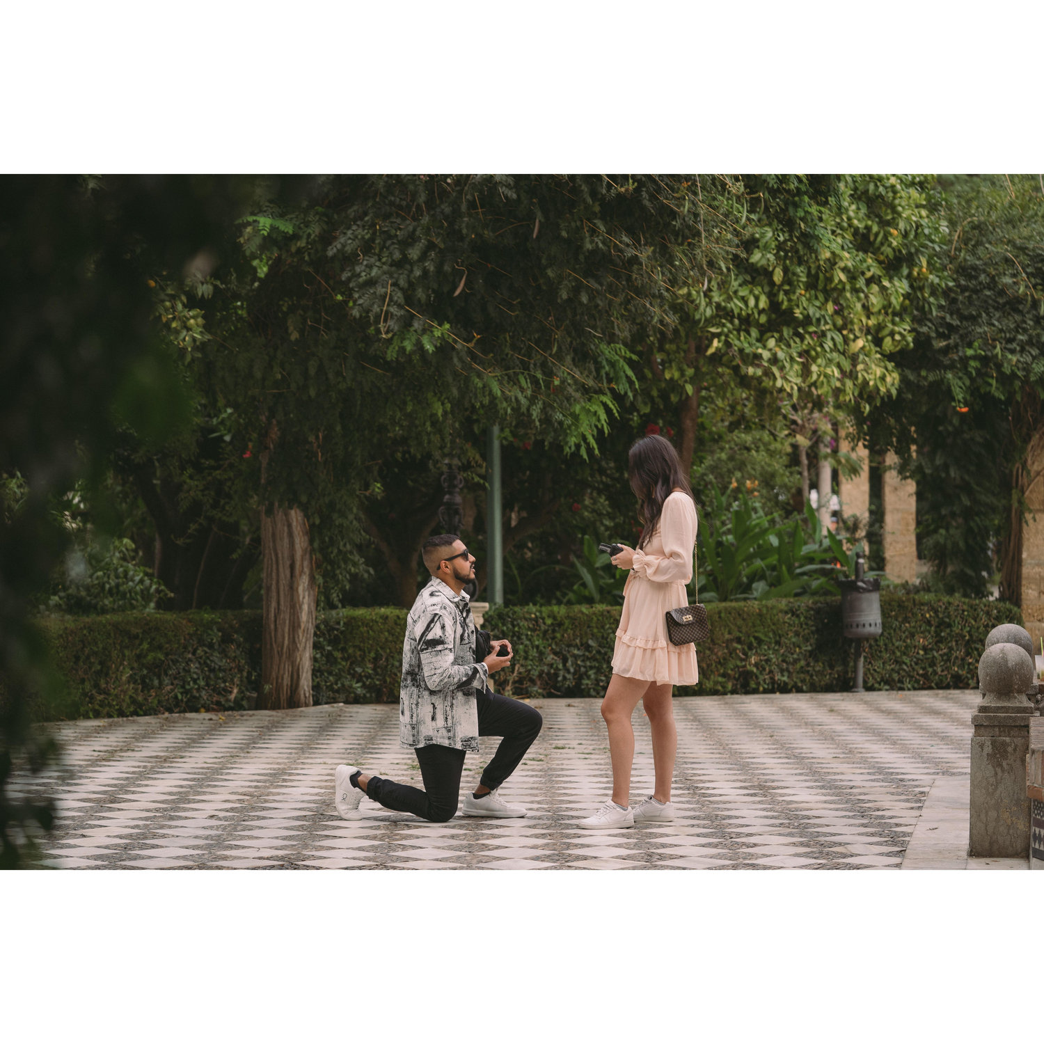 On one knee for my queen!