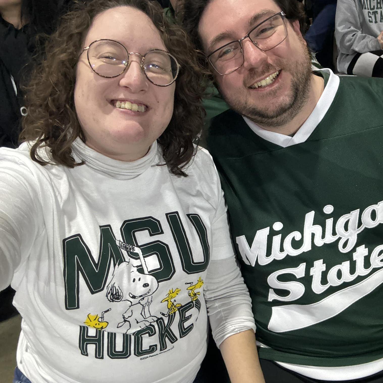 Nick made Michele turn into an MSU fan pretty quickly