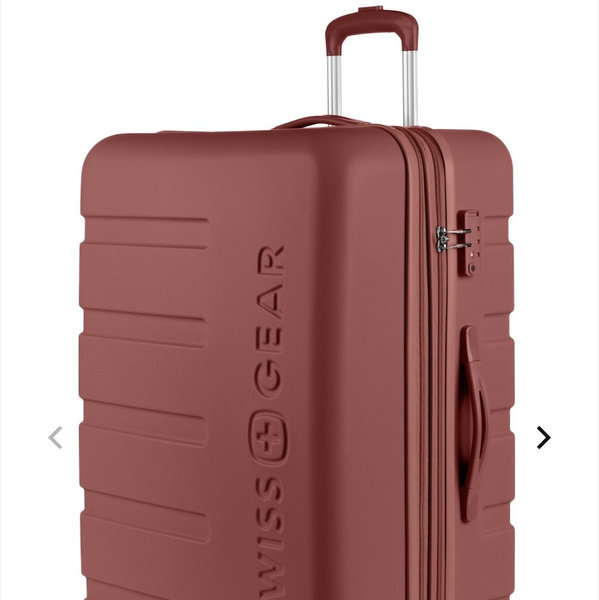 SWISSGEAR Signature Large Checked Spinner - Cinnamon Brown