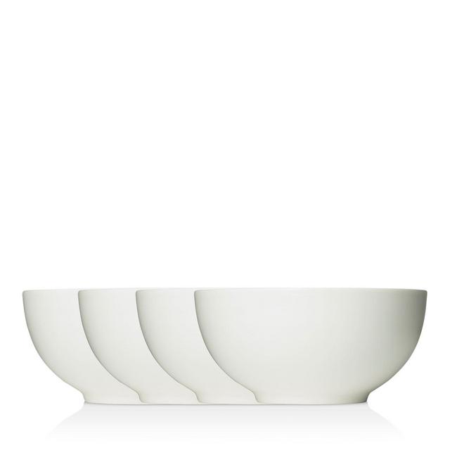 Vera Wang Wedgwood Perfect White Soup/Cereal Bowl 6.9", Set of 4